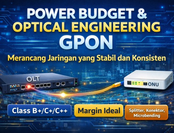 Power Budget & Optical Engineering GPON: Merancang Jaringan yang Stabil dan Konsisten